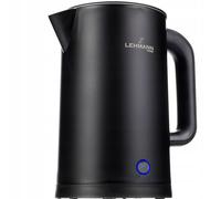 Lehmann Venice LHOEK-2217B bouilloire électrique sans fil, intérieur acier, capacité 1,7 l, puissance 2200W, moderne avec filtre