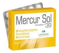 Lehning Mercur Sol Complexe N°39 Rhinopharyngite Maux De Gorge 60 Comprimés