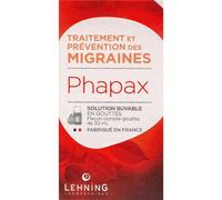 Lehning Phapax Solution Buvable Traitement Et Prévention Des Migraines Flacon Compte-Gouttes 30ml