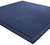 LEHOLEHOUR Les Enants Plein de Velours épaississement de Couverture des Tapis 150 * 180CM, Tapis Enants antidérapante Tatami pour agrandir Jouer Tapis Salon, la Chambre du bébé, Salon (Bleu Foncé)