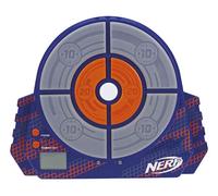 Lehoo Castle Cible Nerf, Cible pour Nerf avec Gilet Tactique, 4 cibles Auto-Reset Nerf Target Electric avec lumières, Sons et flèches en Mousse,