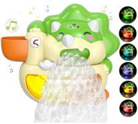 Lehoo Castle Jouet Bain Bébé, Machine à Bulles de Bain avec Musique et Lumières, Jouet Bain Enfant 2 Ans