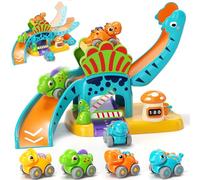 Lehoo Castle Jouet de Voitures Dinosaures pour 1-3 Ans, Cadeau pour Enfant