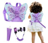 Lehoo Castle Laisse pour tout-petits de 1 à 5 ans, harnais de sécurité pour bébé fille avec verrouillage à clé anti-perte et sangle réglable, laisse de poignet 3 en 1 et harnais pour sac à dos pour