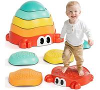 Lehoo Castle Pietre di Bilanciamento per Bambini, Stapelstein Antiscivolo Stepping Stones, Pietre Equilibrio, Balance Board, Giochi da Giardino