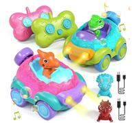 Lehoo Castle Voiture Telecommandé Enfant 2 Ans, Jouet Dinosaure avec Lumières et Musique, Jouet Enfant 2 3 4 5 6 Ans Garçon