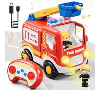 Lehoo Castle Voiture Telecommandé Enfant, Camion Pompie, Jouet Enfant 2 Ans