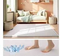 LEHOUR Tapis Bébé Fraîcheur Tout Nouveau, Tapis de Rampe Bébé Texture 3D, Tapis Chambre Enfant 2cm d'Épaisseur, pour Chambre d'enfant, Chambre à Coucher, Aire de Jeux(Gris, 200 * 280CM)