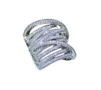 Lehourmast Bagues Bague Bijoux Femme Hommes Bague pour Femme 7 Argent
