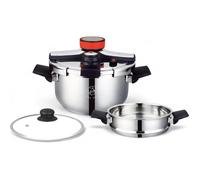 Leian Home® Autocuiseur Couscoussier 2en1 clips 6 litres - autocuiseur en acier inoxydable