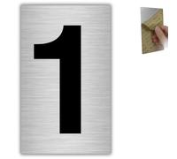 LEIASA | Numéro Maison n. 1-6x10 cm - Aluminium Gris - Boîte aux Lettres