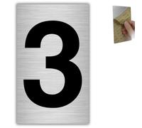 LEIASA | Numéro Maison n. 3-6x10 cm - Aluminium Gris - Boîte aux Lettres