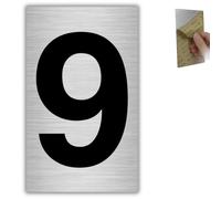 LEIASA | Numéro Maison n. 9-6x10 cm - Aluminium Gris - Boîte aux Lettres