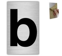 LEIASA | Numéro Maison n. B - 6x10 cm - Aluminium Gris - Boîte aux Lettres