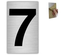 LEIASA | Numéro pour Maison - 4x6,5 cm - Aluminium - Chiffre Porte d'Entrée - Plaque Boîte aux Lettres - Panneau Numérotation Résidence - Signalétique Adresse Immeuble - Épaisseur 0,8 mm (7, 65mm)