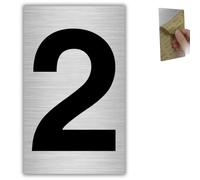 LEIASA | Numéro pour Maison - 4x6,5 cm - Aluminium - Chiffre Porte d'Entrée - Plaque Boîte aux Lettres - Panneau Numérotation Résidence - Signalétique Adresse Immeuble - Épaisseur 0,8 mm (2, 65mm)