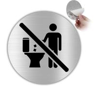 LEIASA | Panneau Adhésif Ne Pas Jeter - Diamètre Ø 100 mm - Épaisseur 0,8 mm - Aluminium - Panneau d’Interdiction de Jeter - Signal Ne Pas Jeter - Signal Ne Pas Jeter d’Ordures