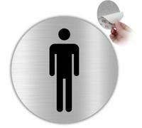 LEIASA | Panneau WC Homme - Ø 100 mm - Aluminium - Toilettes des Messieurs