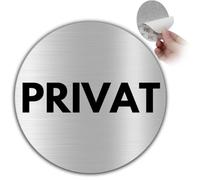 LEIASA Plaque autocollante en aluminium - Diamètre : 100 mm - Épaisseur : 0,6 mm - Plaque privée - Pour domaine privé