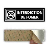 LEIASA | Plaque Interdit de Fumer - 7,5 x 23 cm - Acrylique - Sans Tabac