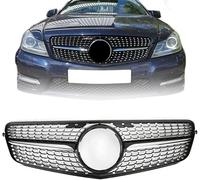 LeiBaOF Calandre de Pare-Chocs Avant de Voiture,Calandre Avant pour Mercedes W204 C200 C300 2008 2009 2010 2011 2012 2013 2014