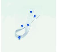 Leiber Barrettes à boutons 6 trous, 10 pièces 02/4166/01 Blanc