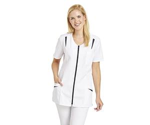 Leiber - Blouse de laboratoire pour femme - Blanc - 44