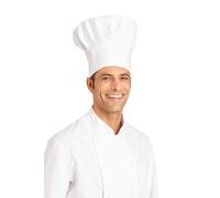 Leiber Chapeau de cuisinier mit Velcro 02/540/01 Blanc