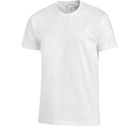 LEIBER T-Shirt 08/2447 T-shirt unie à 1/2 manche Coloris blanc Femme & Homme T-shirt S