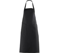 LEIBER Tablier à bavette 11/529 longueur 100cm tablier à porter en bandoulière tablier de cuisine noir (10)
