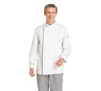 Leiber Veste de cuisine homme 12/2598/0110 Blanc/Noir 46