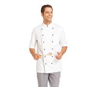 Leiber Veste de cuisine homme mit 1/2 manches 12/5560/01 Blanc 48
