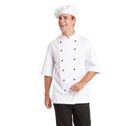 Leiber Veste de cuisine mit 1/2 manches 12/1094/01 Blanc 64