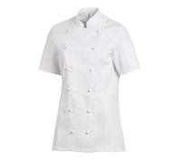 Leiber Veste de cuisine pour femmes mit 1/2 manches 08/2519/01 Blanc 48
