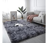 LEIBING Tapis Salon 180x240cm Ne Pas enlever Les Cheveux avec Le Fond Antidérapant Tapis Doux Style Moderne Luxe Confortable pour Salon, Chambre, Canapé Chambre d'enfant, Gris Foncé