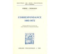 Leibniz- Thomasius Correspondance 1663-1672