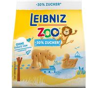 Leibniz Zoo biscuits croustillants avec 30% de sucre en moins 125g