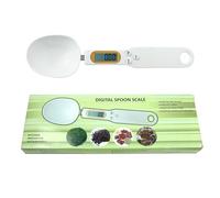 LEIBOCHAO Cuillere Balance Digitale 0,5g Jusqu'à 500g, Écran LCD, 4 Unités de Pesage (g, oz, gn, ct), Cuillere Doseuse Gramme, pour Mesures Portions de Liquide/de Thé, Farine, Épices, Médicaments