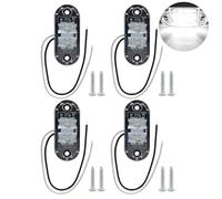 LEIBOCHAO LED Feux Latéraux Éclairages,4 pcs Feux Gabarit Remorque,12 / 24V, Convient pour les remorques de voitures, les camions, les caravanes, les autobus, les fourgonnettes et les motos