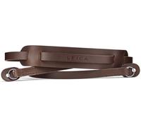 Leica courroie avec patte d'épaule en cuir - marron foncé