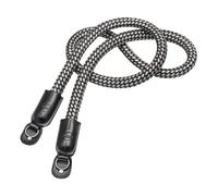 Leica courroie cordon rond tressé en rayonne et cuir - Noir et Blanc + Garantie 5 Ans