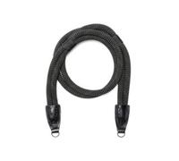 LEICA Courroie en corde double Leica noire, 126cm, attaches anneaux