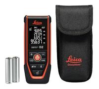 Leica DISTO D2 - Mètre Laser multifonctionnel avec NFC et Bluetooth (utilisation d’une application), embout rabattable (détection automatique) et capteur d’inclinaison, pour les mesures en intérieur