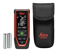Leica DISTO D2G - lasermètre vert avec NFC et Bluetooth (utilisation d'’une application), embout rabattable et capteur d'’inclinaison, pour les mesures dans des environnements très lumineux.