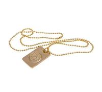 Leicester City F.C. Plaqué Or Dog Tag Chaîne et Officiel