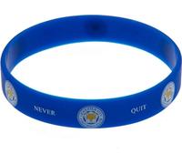 Leicester City FC - Bracelet en silicone Armoiries TA9532 (taille unique) (Bleu/Blanc)