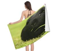 Leichong Serviette de Plage Cochon d'Inde, 3D Prairie Serviette de Bain Microfibre, Drap de Plage Séchage Rapide e Anti Sable pour Piscine Voyage Couverture, 75x150 cm