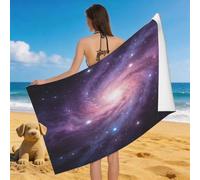 Leichong Serviette de Plage Galaxie Spirale, 3D Mystique Grande Serviette de Bain Microfibre, Drap de Plage Séchage Rapide e Anti Sable pour Piscine Voyage Couverture, 100x200 cm