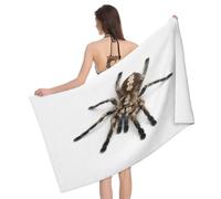 Leichong Serviette de Plage Motif Araignée, 3D Insecte Serviette de Bain Microfibre, Drap de Plage Séchage Rapide e Anti Sable pour Voyage Couverture, 75x150 cm