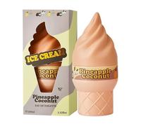 Leicht pour femme, vaporisateur, 100 ml, en forme de cornet de glace, fruité frais, doux, durable, pour femmes et filles (ananas, noix de coco)